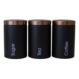 . 3 Unids/set Conjunto De Contenedores De Té De Azúcar De