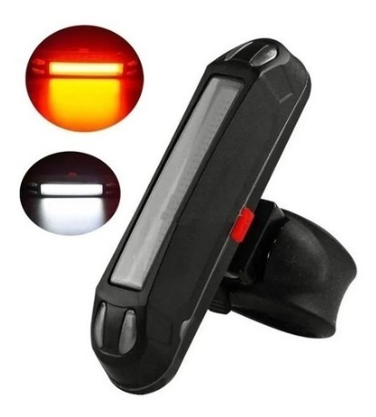 Luz Led Bici Recargable Usb 2 Colores 100 Lumens 5 Modos