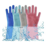 Guantes De Limpieza  Multiuso Lava Loza Silicona Esponja