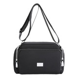 Bolsa Bandolera Moda Dama Mujer Crossbody Gran Bandoleras Color Negro