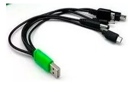 Cable De Carga Micro Del Cargador Usb De La Función Multi