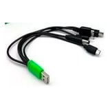 Cable De Carga Micro Del Cargador Usb De La Función Multi