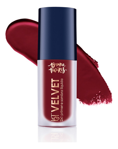 Bt Velvet 2x1 Primer/sombra/blush Bruna Tavares Cor Cherry