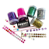 Party Box Bar Kit Glitter Gel + Strass Autoadhesivo Makeup