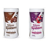 2 Tarros Batidos Proteinas Para Adelgazar Slim System 440gr