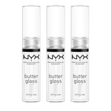 Gloss Para Labios Nyx Professional Butter Gloss Paquete De 3