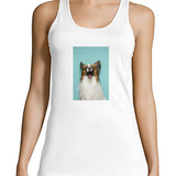 Musculosa Mujer Perros 5 Perro Arriba Mesita