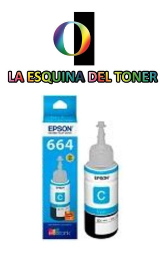 Botella Tinta Epson T664220 Cyan L110 L200 Ecotank T664