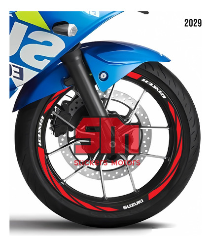 Stickers Reflejantes Para Rin De Moto Suzuki Gixxer Nid 2029