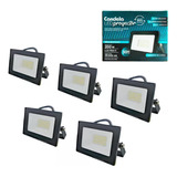 Reflector Proyector Led 30w Alta Potencia Luz Fría | Pack X5