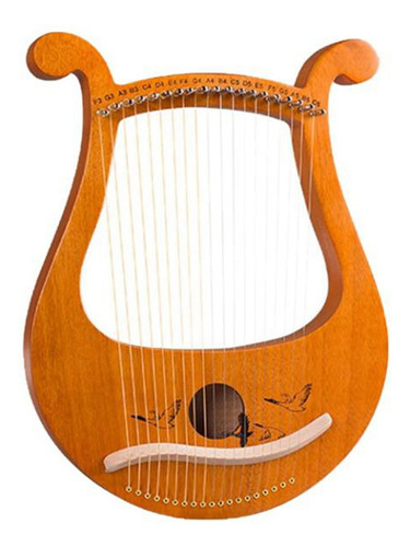 Arpa Lyre, Violín Griego De 19 Cuerdas, Patte Único De 19 Cu