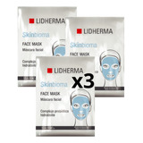 Lidherma Mascarilla Facial Hidratante Skinbioma - Kit X 3