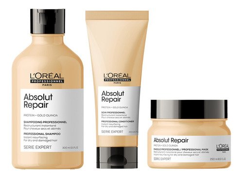 Loreal Shampoo Absolut Repair Enjuague Mascara Capilar 