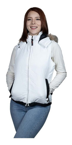 Parka Mujer Sin Mangas Northland Cas Flims White 02-014454