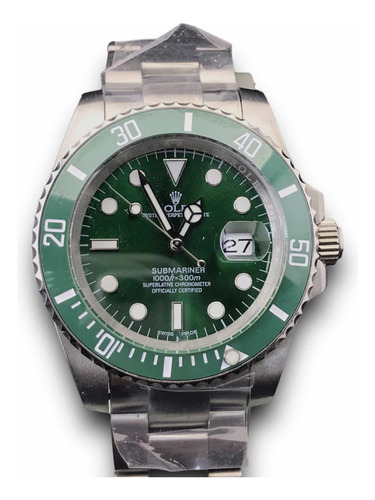 Reloj Rolex Noomega Patek Audemars Hulk Submariner 40 Mm