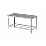 Mesa De Serviço Industrial Aço Inox 1,50x70 Com Prateleira