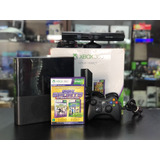Xbox 360 Super Slim Hd 500gb + Sensor Kinect + Jogo  Travado