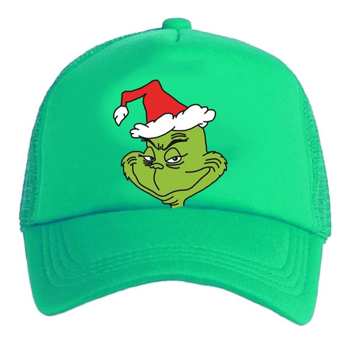 Jockey Gorro Niños Grinch Cara Regalo Navidad