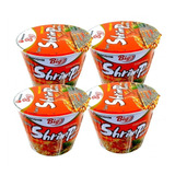 4 Miojo Camarão Shrimp Spicy Big Cup Nong Shin 100g 