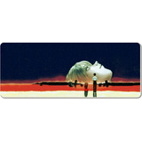 Mousepad Anime Evangelion  Xl 80x30cm Full