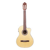 Violão Clássico Nylon Crafter Hc-100ce/op.n Elétrico Natural Orientação Da Mão Destro