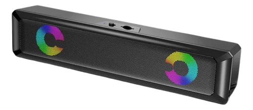 Caixa De Som Soundbar Rgb Led Usb Multimídia Pc Notebook Tv