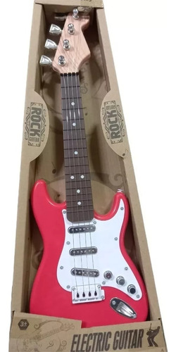 Guitarra De Juguete 4 Cuerdas Estilo Rock Para Niños Niñas