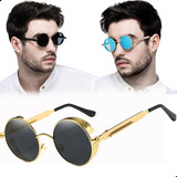 Gafas De Sol  Lentes Casual Steampunk Redondas Hombre Mujer