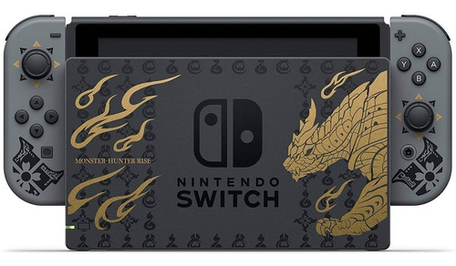 Nintendo Switch 32gb Monster Hunter Rise Deluxe Edition Color  Gris, Negro Y Dorado