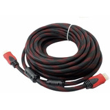 Cable Hdmi 10m Mallado Filtro Smart Tv Box Notebook - Centro