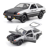 Initial D Toyota Corolla Ae86 Miniatura Metal Coche 1/24