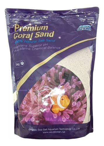 Substrato P Aquários Marinhos Aqua Ocean Coral Sand #4 -5 Kg