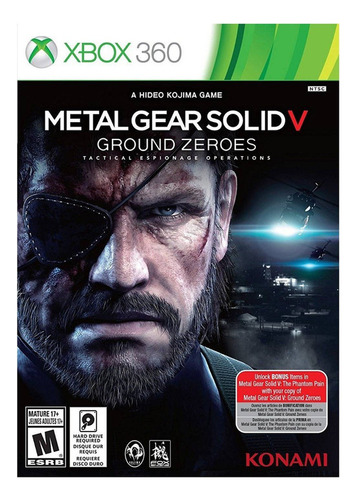 Metal Gear Solid 5 Ground Zeroes - Xbox 360 Físico - Sniper