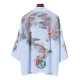 Kimono Hombres Y Mujeres Abrigo Yukata