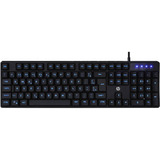 Teclado Usb Gamer Membrana K300 Led Preto