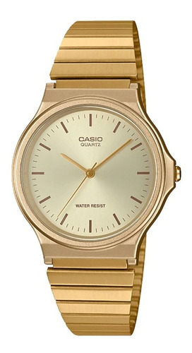 Reloj Casio Dama Mq-24g-9ecf Inoxidable Dorado |uoffice|