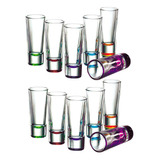 Vasos Caballitos Tequileros Shot Tequila 12 Piezas Colores