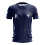 Camisa Camiseta M/c Seleção Brasil  Hexa Copa 2022 Ref 03