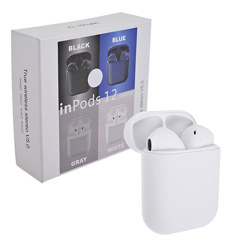 Audífono Inalámbrico Bluetooth Color Blanco