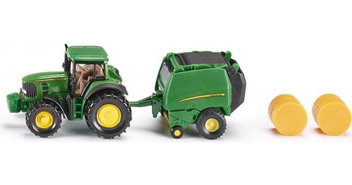 Tractor John Deere Con Rollos De Fardo - Siku Series 16