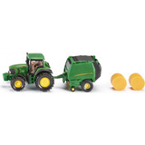 Tractor John Deere Con Rollos De Fardo - Siku Series 16