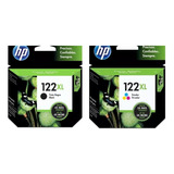 Cartucho Hp 122xl Ch564hl Color + 122xl Ch56hl Negro 