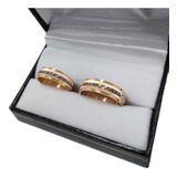 Par De Alianzas Casamiento Oro 18k Cod: 3029 10 Gramos