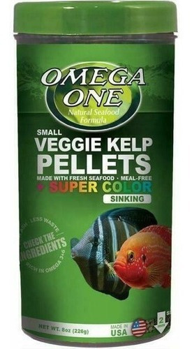 Alimento Peces Veggie Pellets Con Kelp 226g 2mm Sinking