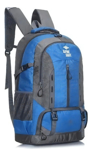 Mochila Mochilero Camping 40  5 Litros Excursión Trekking Color Azul 15175