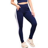 Calça Feminina Jogger Listrada Crepe Slim Fit Empina