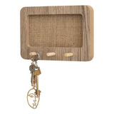 Porta Llaves Pared Madera Deco- Mini Belgica 13x20cm