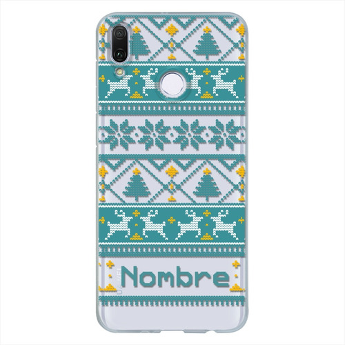 Funda Huawei Navidad Ugly Sweater Personalizada Tu Nombre