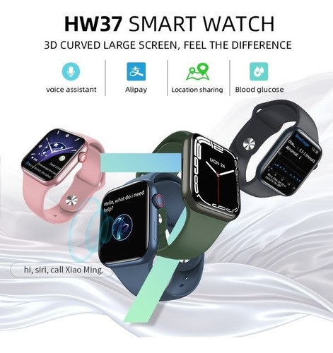 1 Wearpai Hw37 Smartwatch Series 7 Sport Hombre Mujer