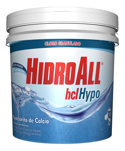 Cloro Hidroall Hcl Hypo Hipoclorito De Calcio 10kg Piscinas